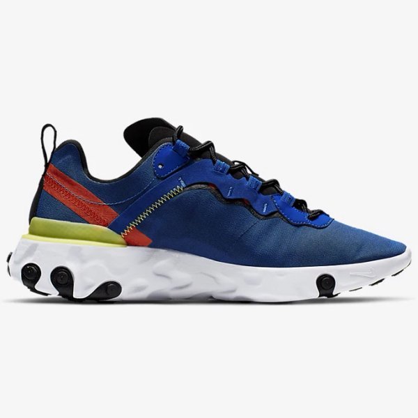 【AYW】NIKE REACT ELEMENT 55 藍色 輕量 透氣 緩震 慢跑鞋 跑步鞋 休閒鞋 運動鞋 正版公司貨