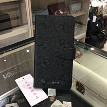 ** 香榭屋精品店 ** BURBERRY i Phone 6s plus 黑色全皮手機套 (YZ293) 未使用商品