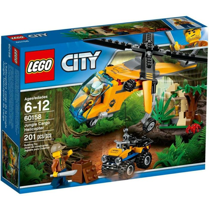 全新未拆正品 現貨 樂高 LEGO 60158 城市 CITY系列 叢林運輸直升機 Jungle Cargo Helicopter