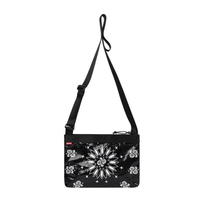 Supreme Bandana Tarp Side Bag Brown Black 小側包小包防水變形蟲