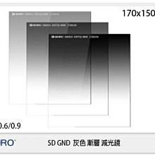 ☆閃新☆分期0利率~Benro 百諾 SD GND 0.3S Soft 方形 漸層減光鏡(170x150mm,光學玻璃)