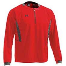 貳拾肆棒球-日本帶回 UNDER ARMOUR allseasongear 長袖風衣/紅色下標區