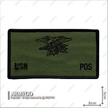 【ARMYGO】美軍海軍陸戰隊血型布章 (空白)