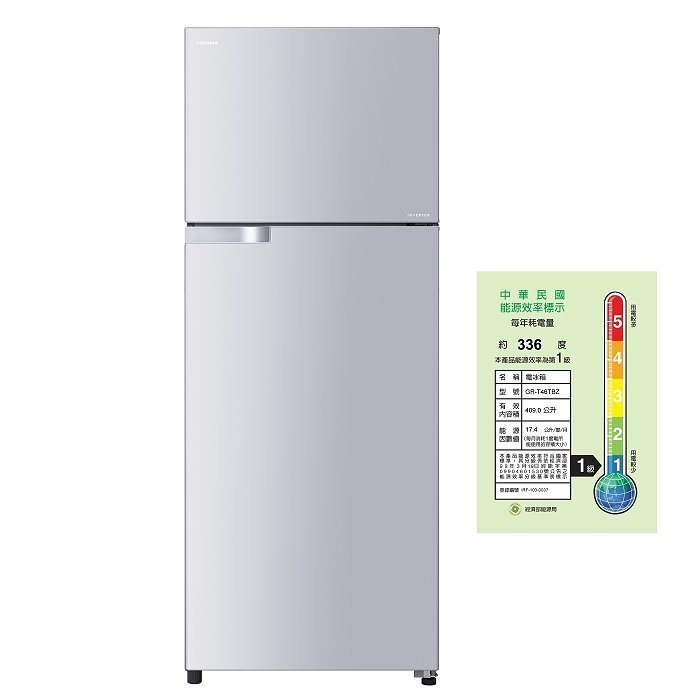 TOSHIBA 東芝 409L 二門 ECO 節能 系列 冰箱 GR-T46TBZ ...$22X00