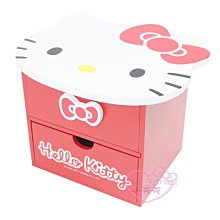 ♥小花花日本精品♥ Hello Kitty凱蒂貓白色大臉蝴蝶結造型化妝收納盒置物盒小物盒有鏡子 12047802