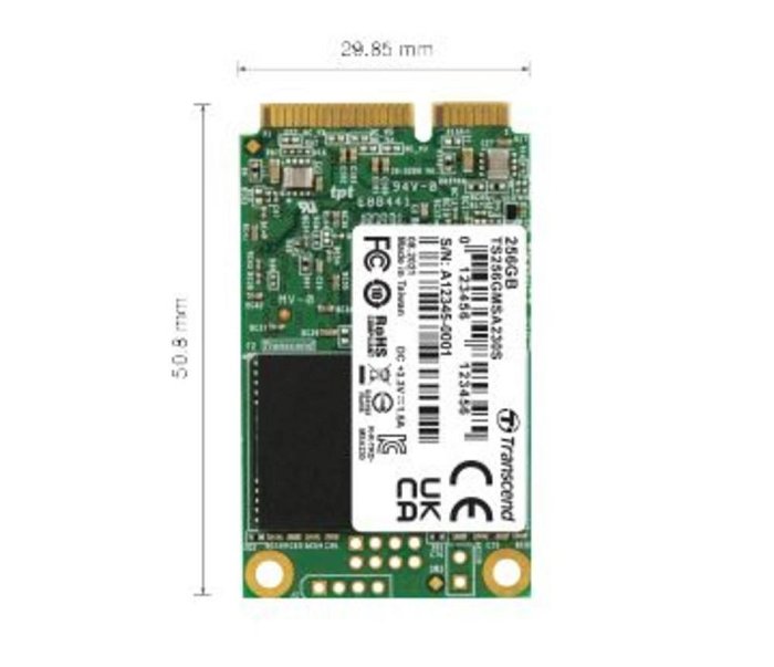 新風尚潮流 【TS128GMSA230S】 創見 128GB mSATA SSD 固態硬碟 支援 SATA III