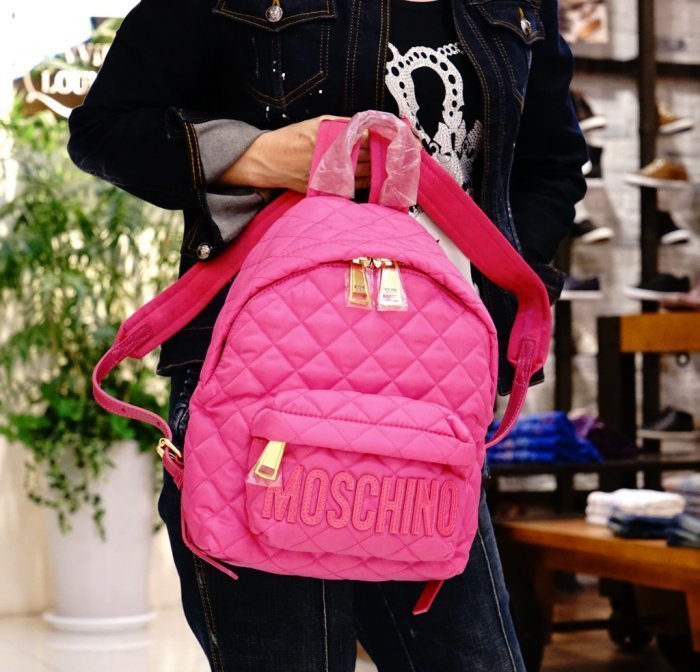 Moschino backpack 小型後背包 桃紅 MOSCHINO