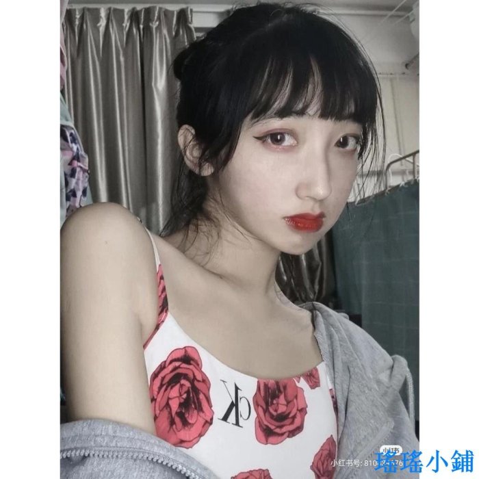 瑤瑤小鋪ck 內褲 ck 內褲好市多 CK女士內衣泫雅同款玫瑰無鋼圈吊帶運動小胸聚攏性感文胸彈力套裝