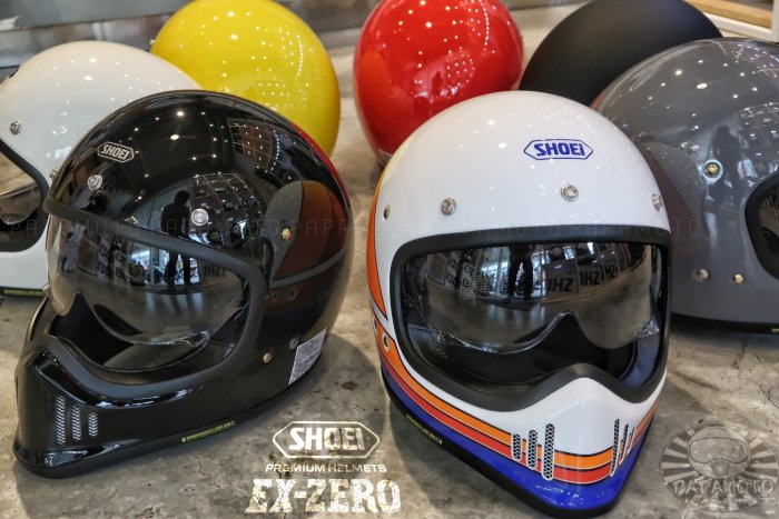 【趴趴騎士】SHOEI EX-ZERO 灰色 山車帽 復古越野安全帽