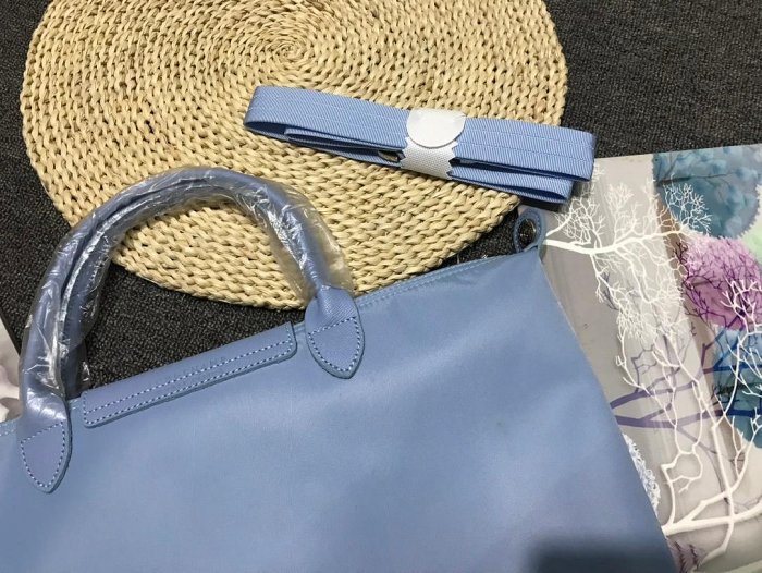 雪兒精品 Longchamp 龍驤 防潑水面料 2605中號長柄 中號深紫色 餃子包 單肩包 手提包 女包