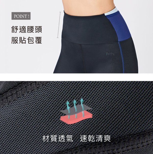 iFit 愛瘦身 Fitty 運動護膝壓力褲 旗艦奔彩款 壓力褲 瑜伽褲 專業機能 【原廠公司貨】