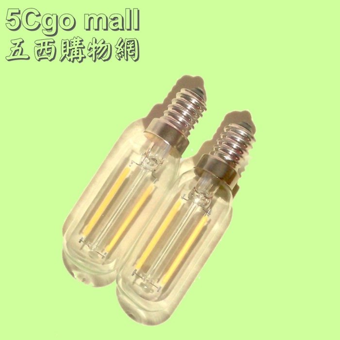 5Cgo【權宇】高顯色2W 2700K暖光E14燈泡節能照明愛迪生LED燈絲燈省電220V T25 另有110v 含稅