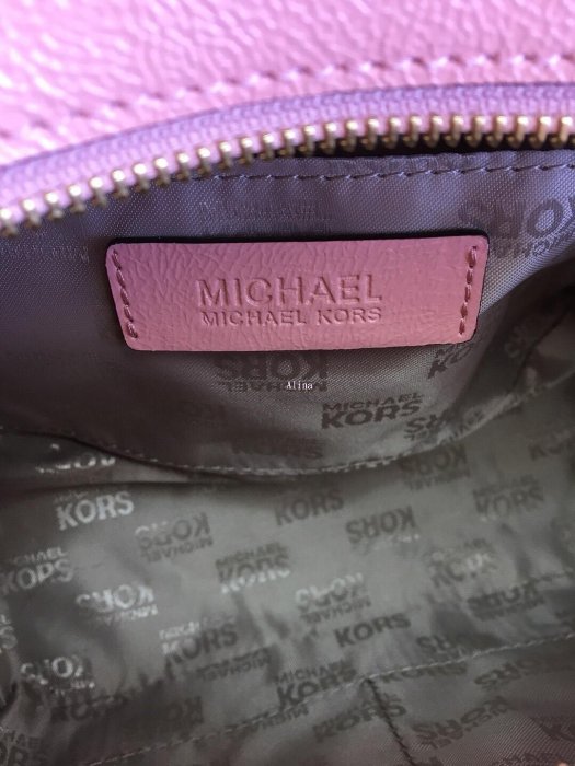 熱賣精選現貨促銷 美國代購MICHAEL KORS MK 漆皮手提笑臉包 粉色斜背包 輕奢時尚 明星同款