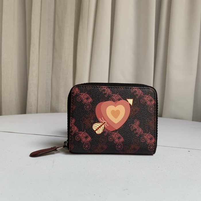 NaNa代購 COACH 86396 新款女式短夾 內置零錢袋 防刮 禮品盒包裝 附購證 買即送禮