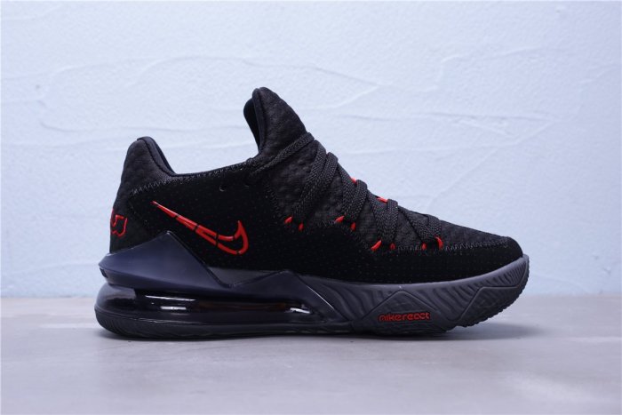 Nike Lebron XVII Low EP 黑紅 耐磨底 休閒運動籃球鞋 男鞋 CD5006-001