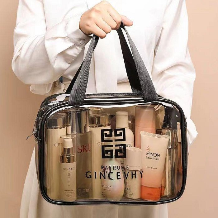 化妝包大容量乾溼分離包 便攜式旅行洗漱包化妝品收納包游泳防水包