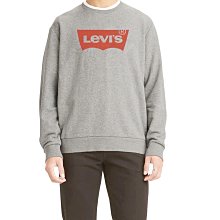 【Levi's男生館】☆【Levi's LOGO印圖長袖T恤/大學T】☆【LS001N2】(M-L)