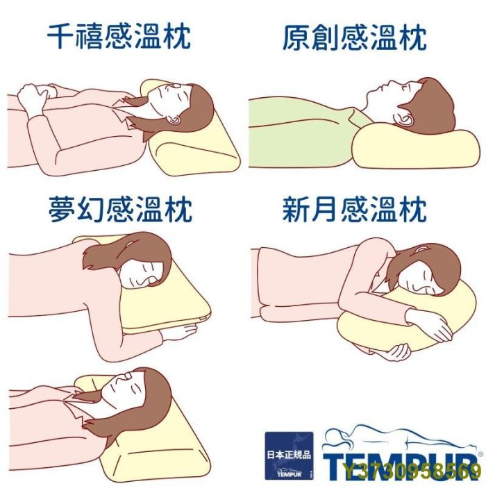 TEMPUR 丹普 ⽇本正規品 千禧感溫枕 新版包裝 原創感溫枕 夢幻感溫枕 舒眠枕 ⼈體⼯學枕 記憶枕 好眠枕 快眠枕-MIKI精品