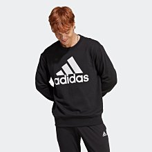 限時特價 南🔥2024 3月 ADIDAS ESSENTIALS 長袖上衣 長T 棉質 大LOGO 男款 黑IC9324