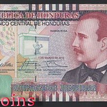 【Louis Coins】B1285-HONDURAS--2016宏都拉斯紙幣500 Lempiras