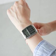 南◇現貨 CASIO 手錶 軍用錶黑色 多功能 電子錶 卡西歐 計算機 復古 經典CA-506-1D 不鏽鋼錶帶