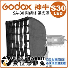 數位黑膠兔【 Godox 神牛 LED S30 專用 SA-30 附網格 柔光罩 】攝影燈 LED燈 蜂巢罩 柔光箱