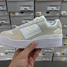 南◇2022 3月 adidas Forum Bold 女鞋 三葉草 增高 愛迪達 白灰 米白 休閒 復古GY8198