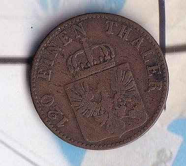 普魯士王國1864年3芬尼銅幣