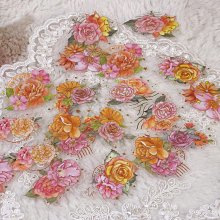 粉紅玫瑰精品屋～🌷歐式黃昏落霞燙金手帳貼紙🌷