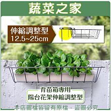 【蔬菜之家滿額免運006-A38】育苗箱專用陽台花架伸縮調整型(12.5~25cm)※此商品運費請選宅配※