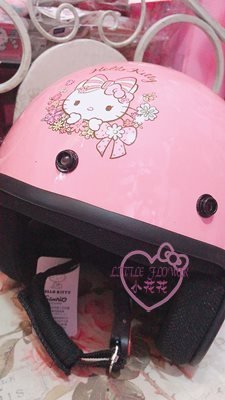 ♥小花花日本精品♥HelloKitty蝴蝶結玫粉色全罩式安全帽79702201