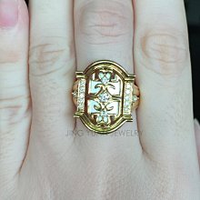 JING YUAN JEWELRY **18k金+鉑金鑽石中性戒指  戴起來霸氣十足  隨便穿搭都好看唷！！！