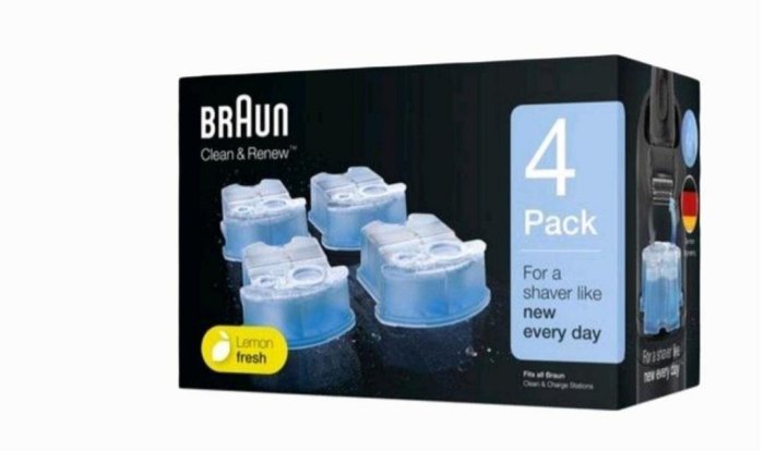 （現貨） 德國 百靈 BRAUN 電鬍刀 刮鬍刀 清潔液 清潔劑 清潔匣 匣式 CCR 170ml 原廠 正品 4顆