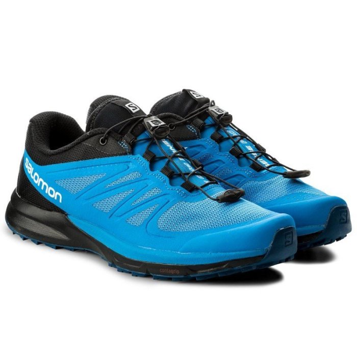 =CodE= SALOMON SENSE PRO 2 野外慢跑鞋(藍黑) 398542 索羅門 避震 透氣 野跑鞋 男