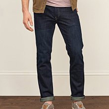 【A&F男生館】☆【Abercrombie & Fitch品牌牛仔褲】☆【AFJ001B2】Slim Straight