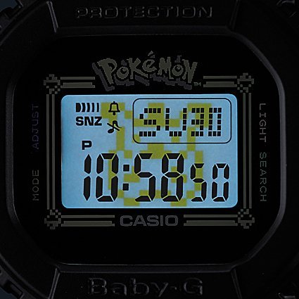 日本代購CASIO BABY-G 25周年紀念精靈寶可夢皮卡丘聯名手錶BGD-560PKC