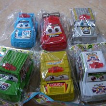 小猴子玩具鋪~好寶寶獎勵品~6款卡通彩色回力警車~尺寸約6-8cm~不挑款~一套12隻~售價:90元/套