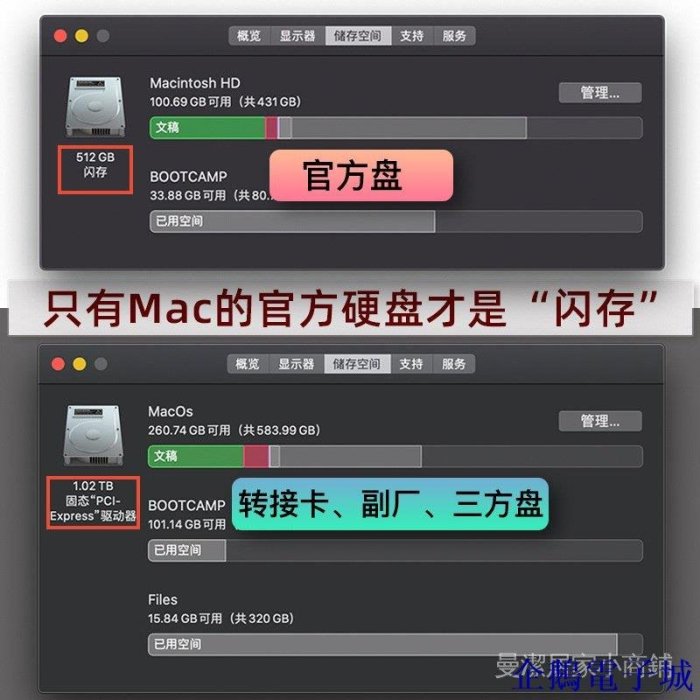 溜溜雜貨檔全新蘋果閃存硬碟適用MacBook Air/Pro（2013~2017）系列電腦