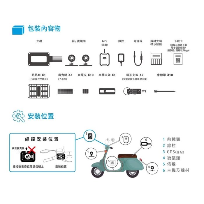 小梁部品 HP 惠普 高畫質 數位 機車行車記錄器 m500 雙鏡頭 前後行車紀錄 重機 防水