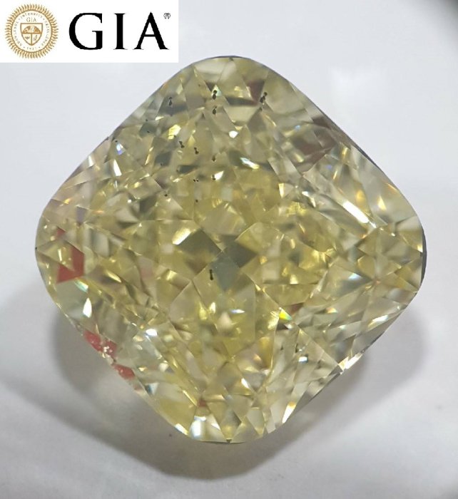 【台北周先生】天然Fancy正黃色鑽石 10.46克拉 超巨大 Even分布 送GIA證書