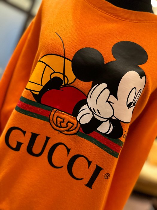 Gucci 橘色米奇長袖T恤 we11122338