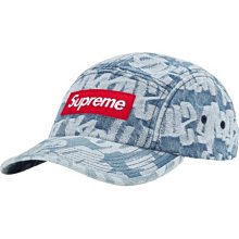 【日貨代購CITY】 Supreme FAT TIP JACQUARD DENIM CAMP CAP 帽子 五分割 現貨