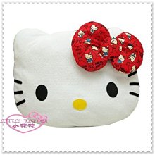 ♥小花花日本精品♥Hello Kitty  大臉紅蘋果頭型抱枕/靠枕