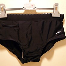 -TAKADA 高田家- 全新正品 SPEEDO LYCRA 萊卡系列 褲頭黑白線條附小口袋 寬邊三角泳褲