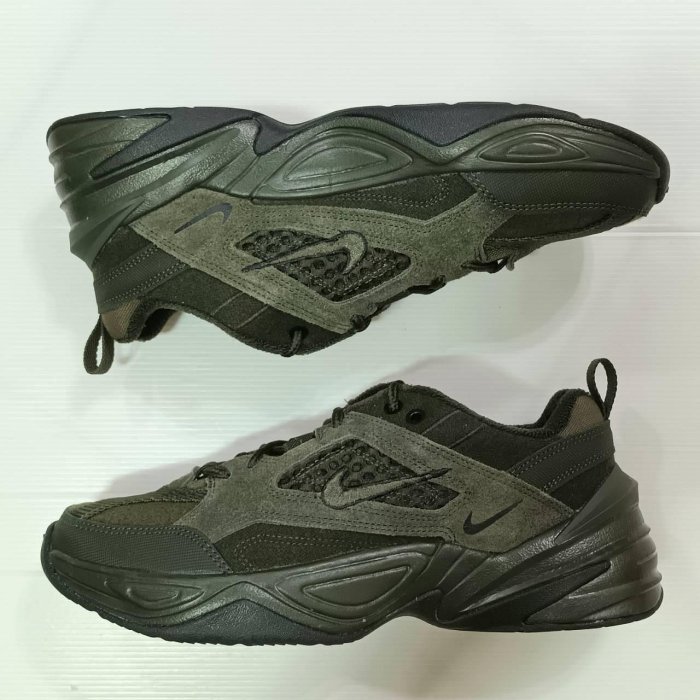 【一元起標】NIKE M2K TEKNO SP GUNSMOKE 墨綠 燈芯絨 麂皮 復古 穿搭 老爹鞋 運動鞋 慢跑鞋 休閒鞋 us10 28cm 週日結標