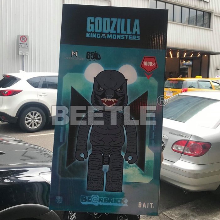 全新 BEETLE BE@RBRICK GODZILLA BAIT 哥吉拉 怪獸之王 酷斯拉 美版 1000%