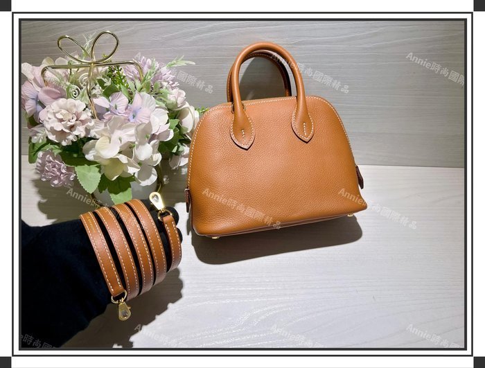 ☆ Annie 時尚國際精品 ☆ HERMES MINI BOLIDE 金棕 金扣 *預購