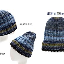 編織KID K738 CAKE蜜糖毛線直條紋帽材料包~圍巾、衣服~手工藝材料、編織書、編織工具、進口毛線☆彩暄手工坊☆