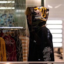 日本BATHING APE潮流BAPE秋冬TIGER HOODIE 迷彩老虎圖案拼接拉鍊連帽外套衛衣