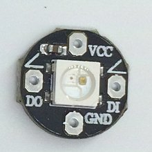 1位 圓形 WS2812B RGB LED Breakout 全彩驅動 彩燈 智能控制模組 W177.0427